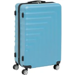 Valise cabine rigide bleu Grand modèle 51x28xH77cm 91L