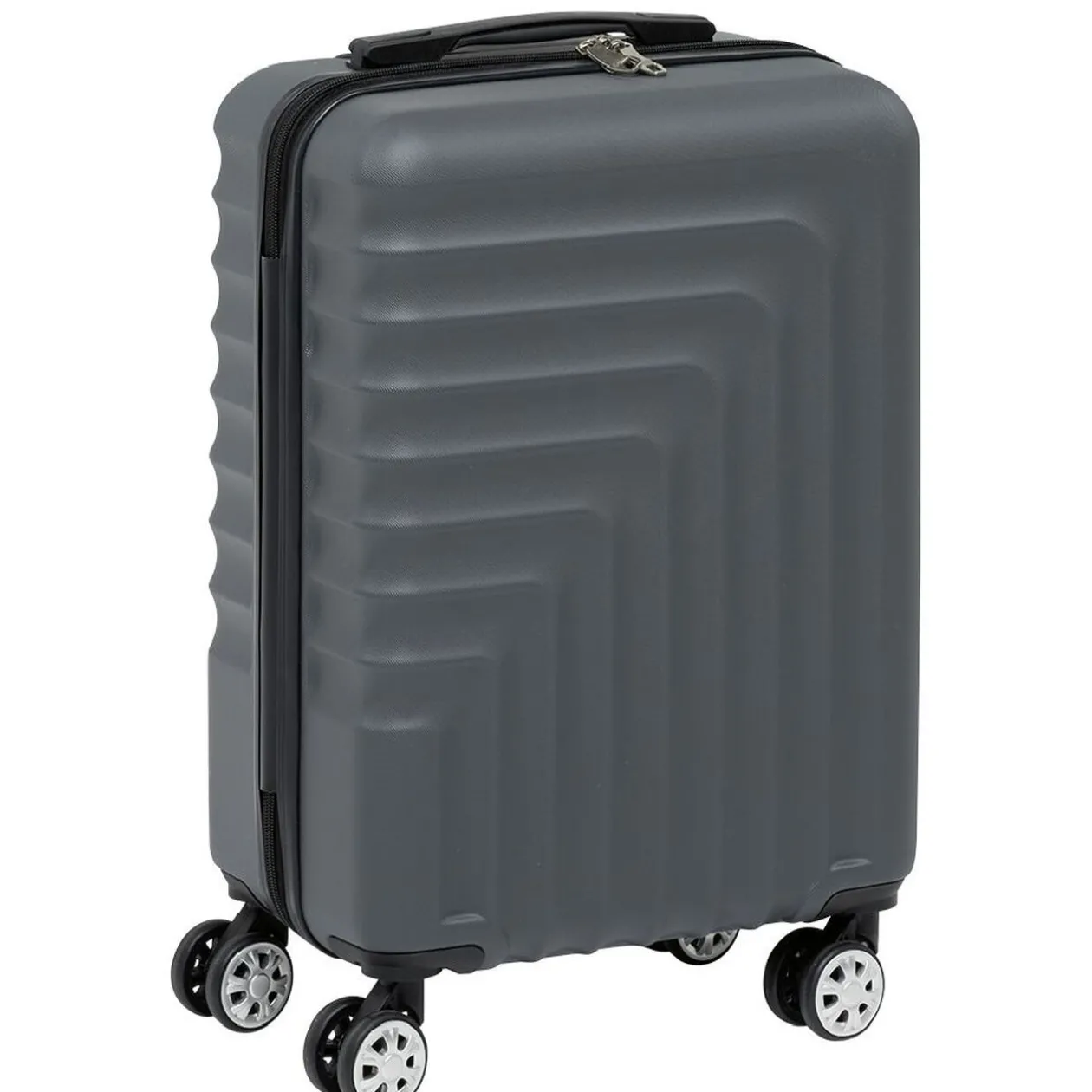 Valise cabine rigide grise 39,5x22xH56cm 38L