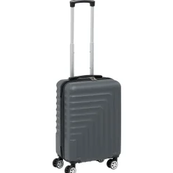 Valise cabine rigide grise 39,5x22xH56cm 38L