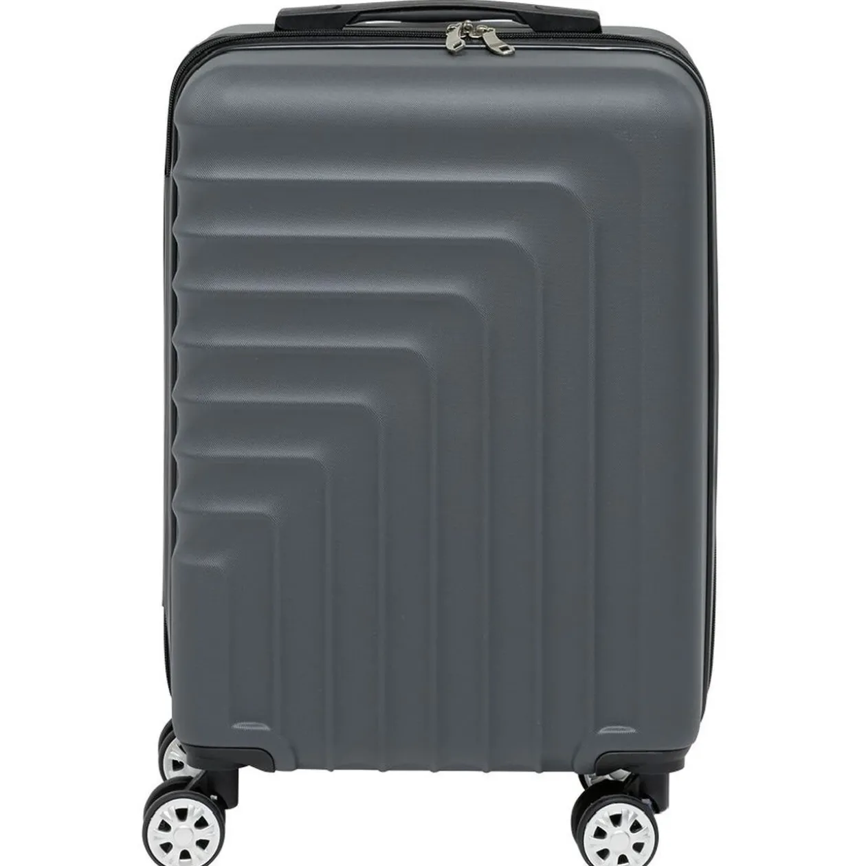 Valise cabine rigide grise 39,5x22xH56cm 38L