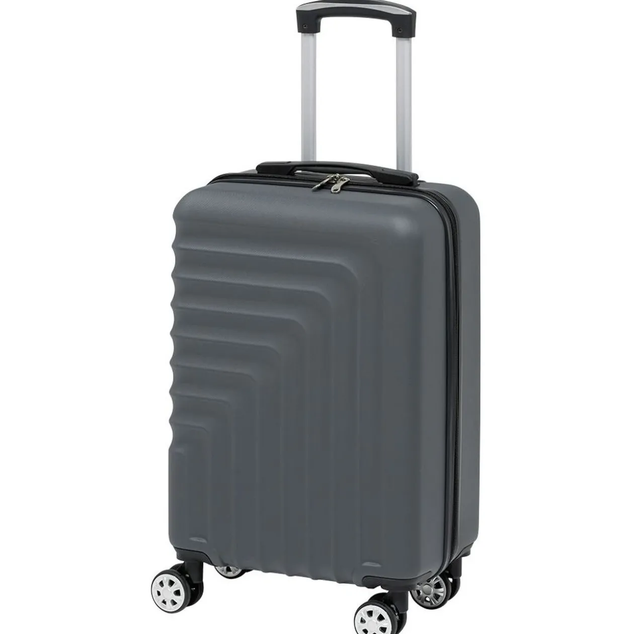 Valise cabine rigide grise 39,5x22xH56cm 38L