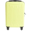 Valise cabine rigide trolley 4 roues amovibles 26L jaune
