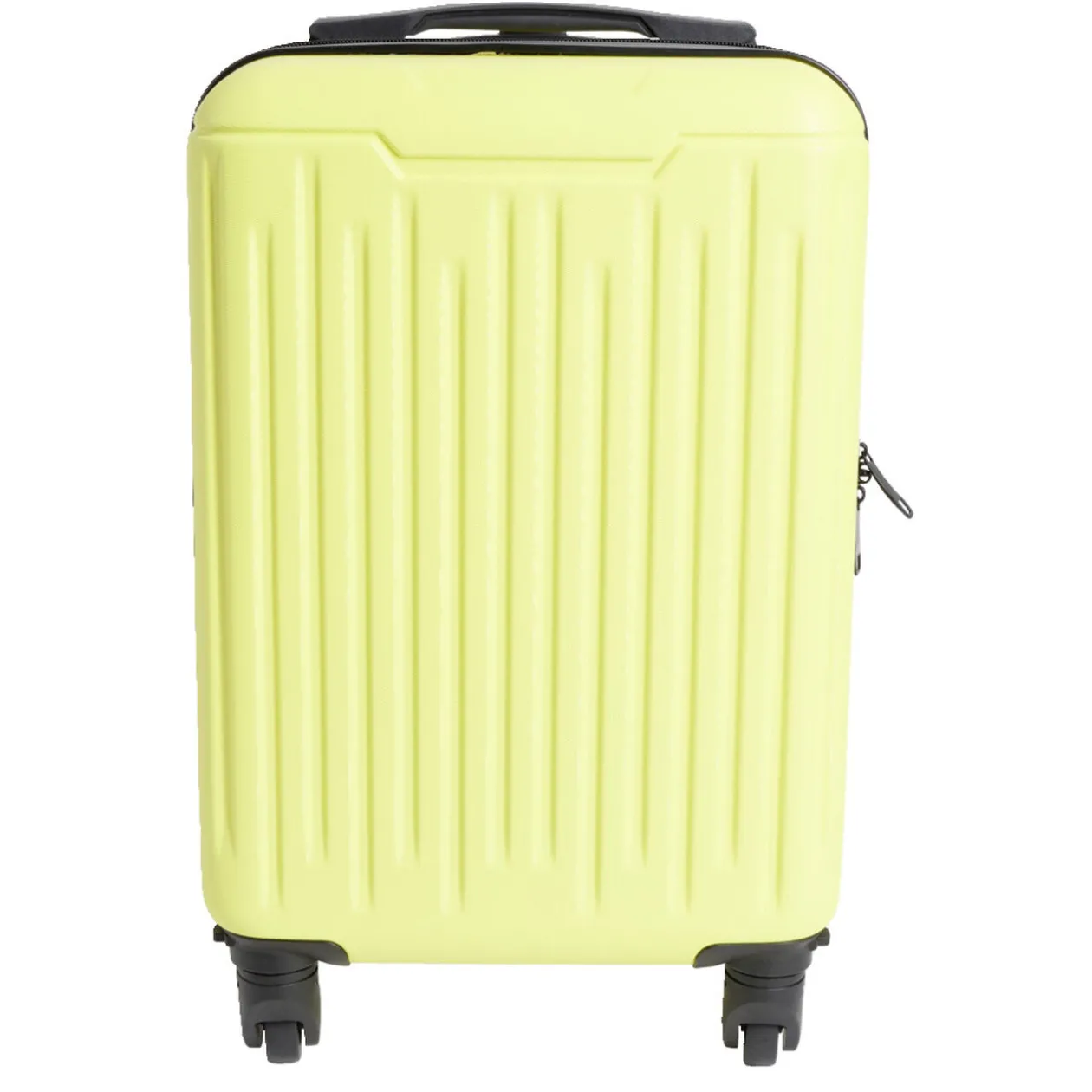 Valise cabine rigide trolley 4 roues amovibles 26L jaune
