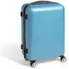 Valise cabine rigide trolley 4 roulettes modèle moyen 65L bleu