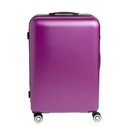 Valise cabine rigide trolley 4 roulettes grand modèle 104L violet