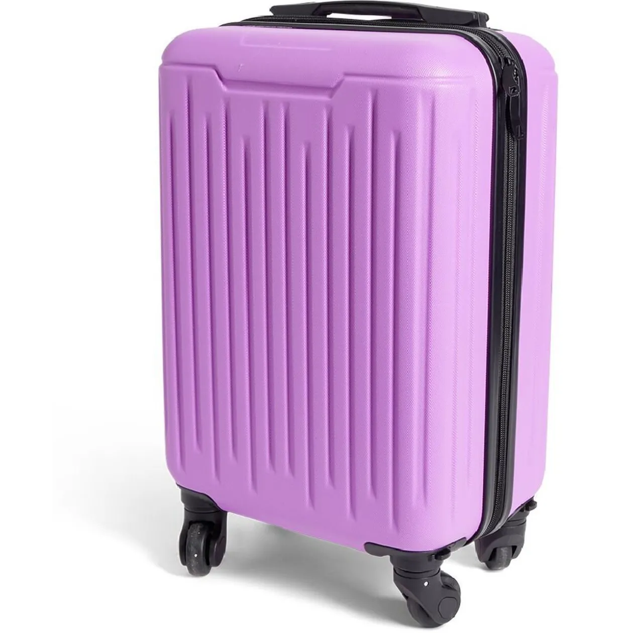 Valise cabine rigide trolley 4 roues amovibles 26L rose