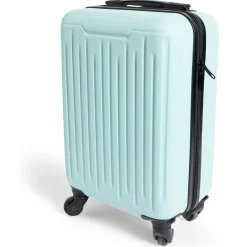 Valise cabine rigide trolley 4 roulettes 26L bleu clair