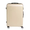 Valise cabine rigide trolley 4 roulettes 104L couleur ivoire