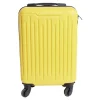 Valise cabine rigide trolley 4 roulettes 26L jaune