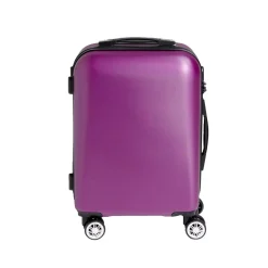 Valise cabine rigide trolley 4 roulettes 37L violet