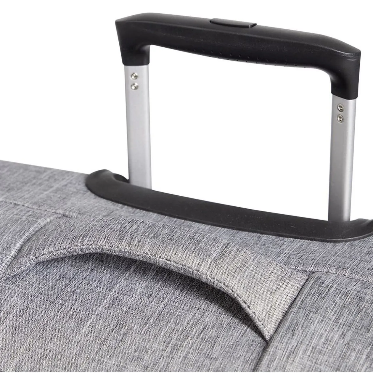 Valise cabine souple 30L polyester gris 35x21,5xH55cm