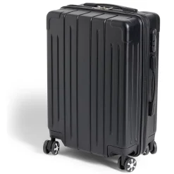 Valise cabine trolley à roulettes noir 38L petit modèle