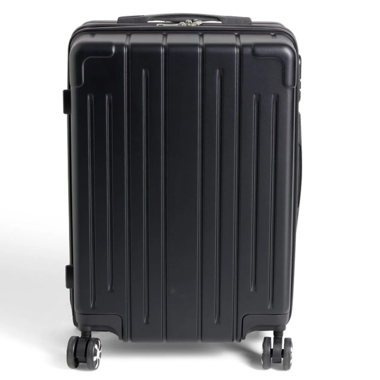Valise cabine trolley à roulettes noir 38L petit modèle