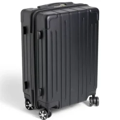 Valise cabine trolley à roulettes noir 38L petit modèle