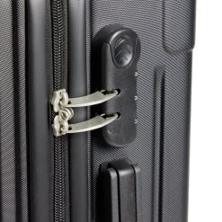 Valise cabine trolley à roulettes noir 38L petit modèle