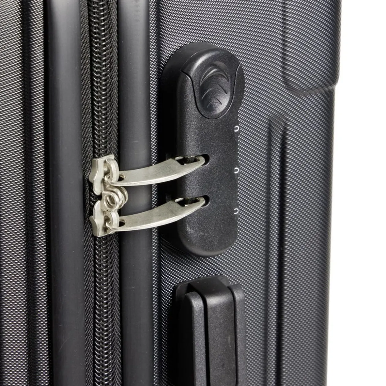 Valise cabine trolley à roulettes noir 61L moyen modèle