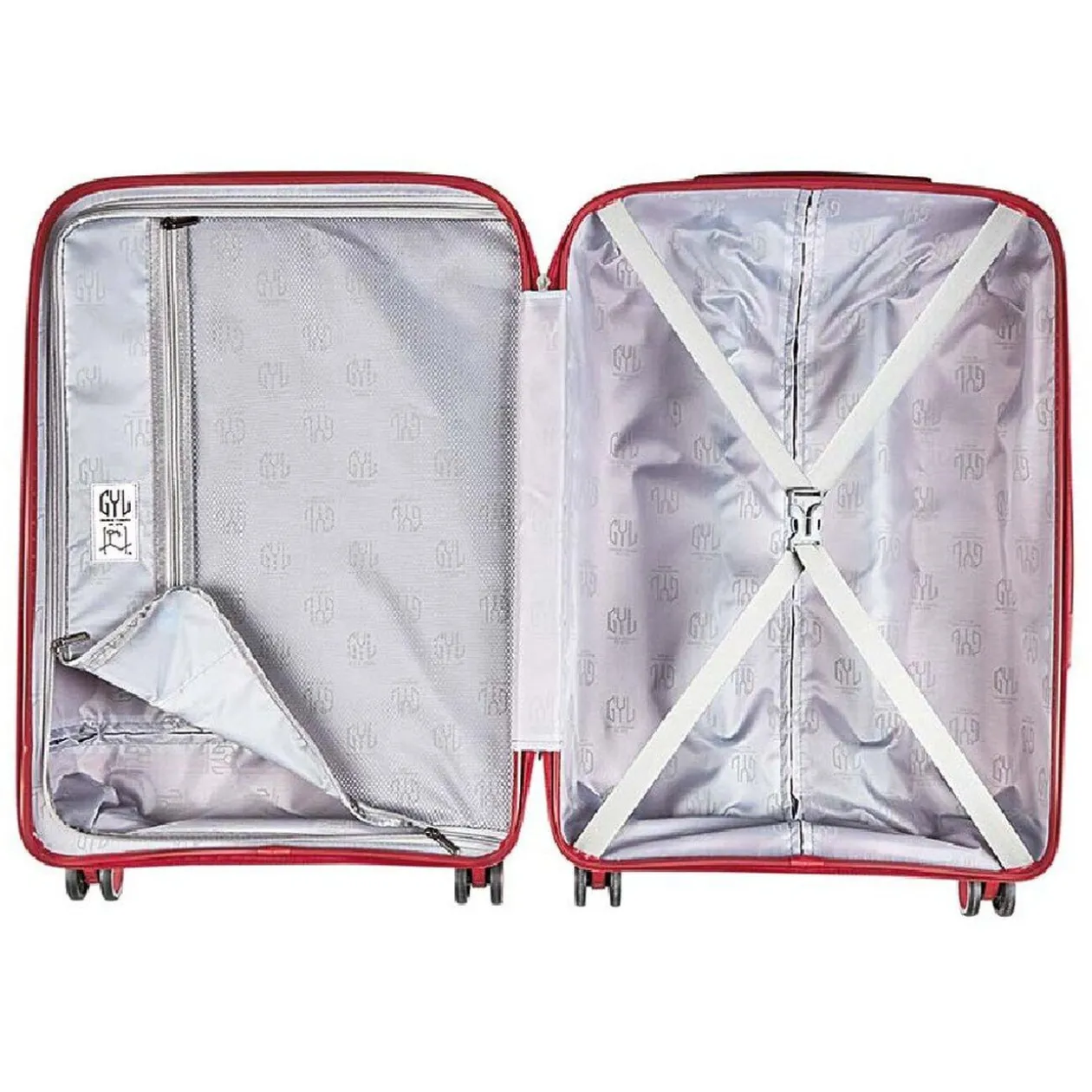 Valise incassable rouge M