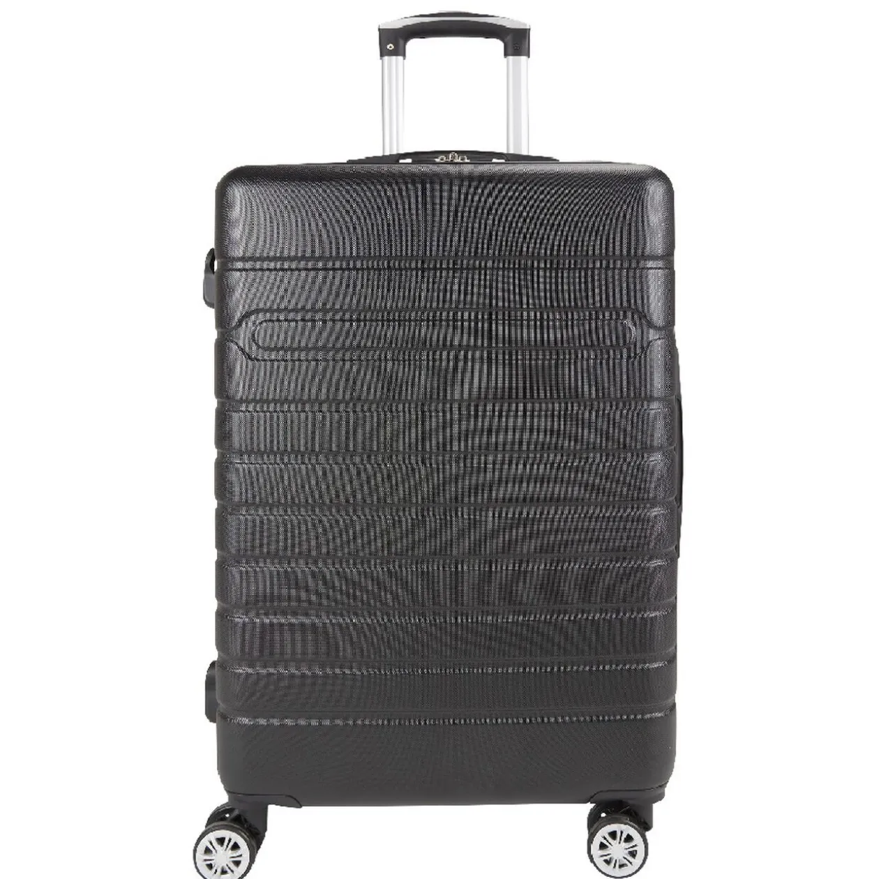 Valise rigide 4 roues 60L ABS noir L.66 cm