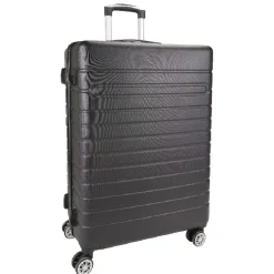 Valise rigide 4 roues 91L ABS noir L.77 cm