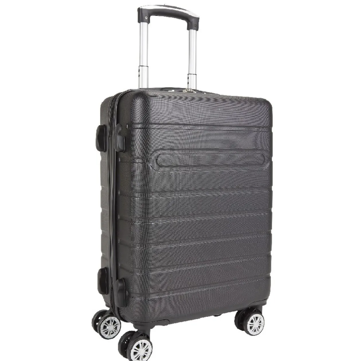 Valise rigide 4 roues 38L ABS noir L.56 cm