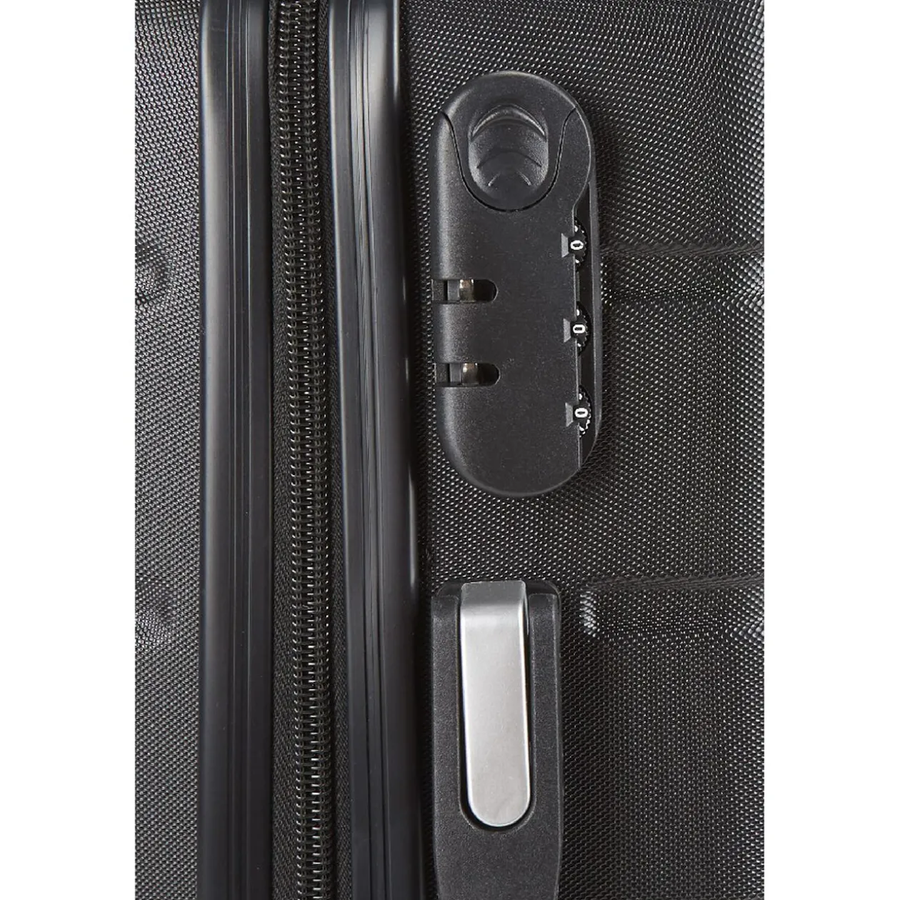 Valise rigide 4 roues 38L ABS noir L.56 cm