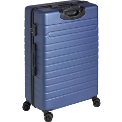 Valise rigide bleue marine L77xl51xH28 cm