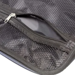 Valise souple 4 roues bleu H.55 cm