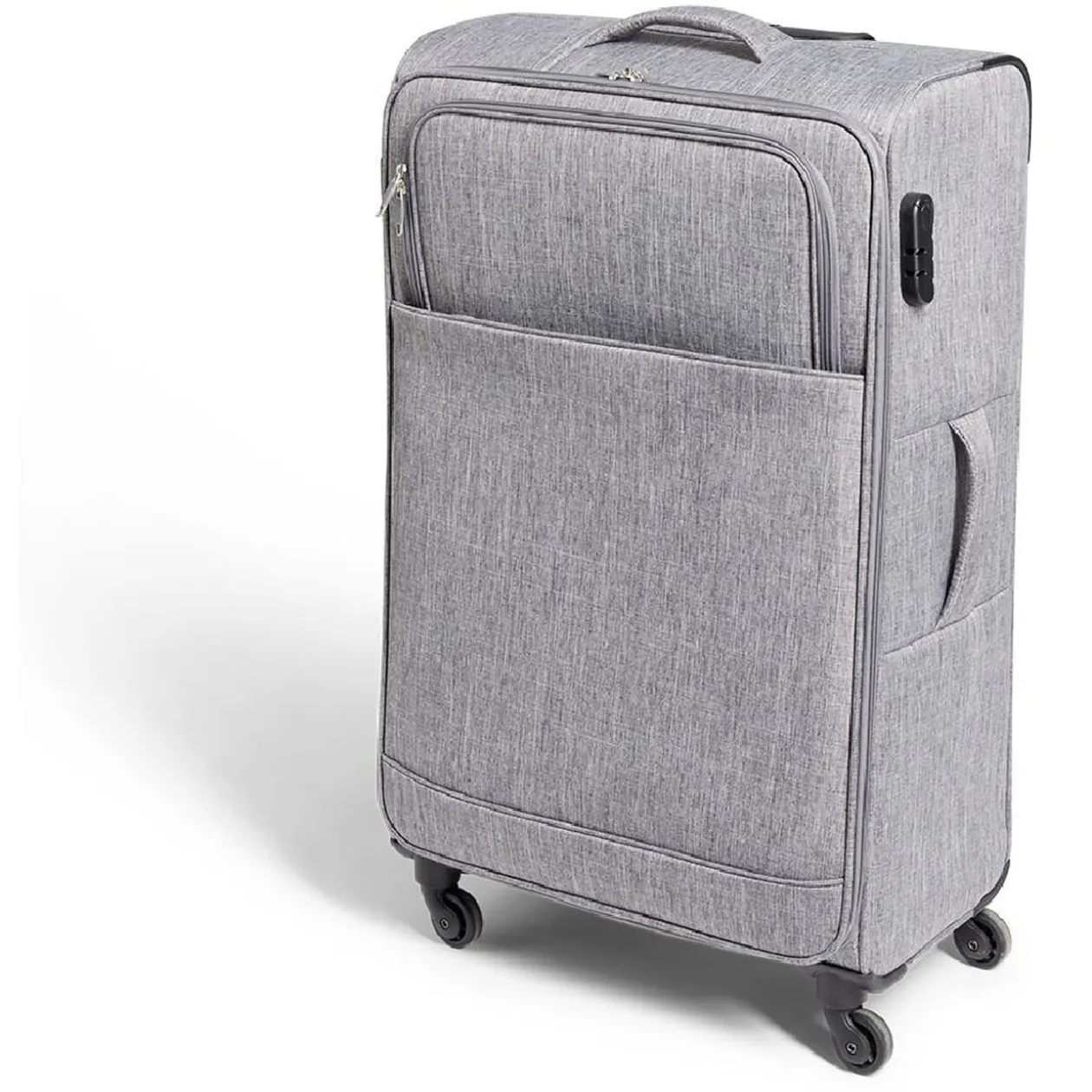 Valise souple 73L polyester gris