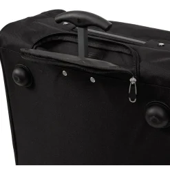 Valise souple moyenne 54L polyester noir L.60xl.40xH.22,5cm
