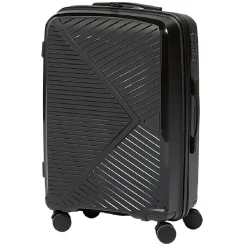 Valise sur roulettes noir H68 cm