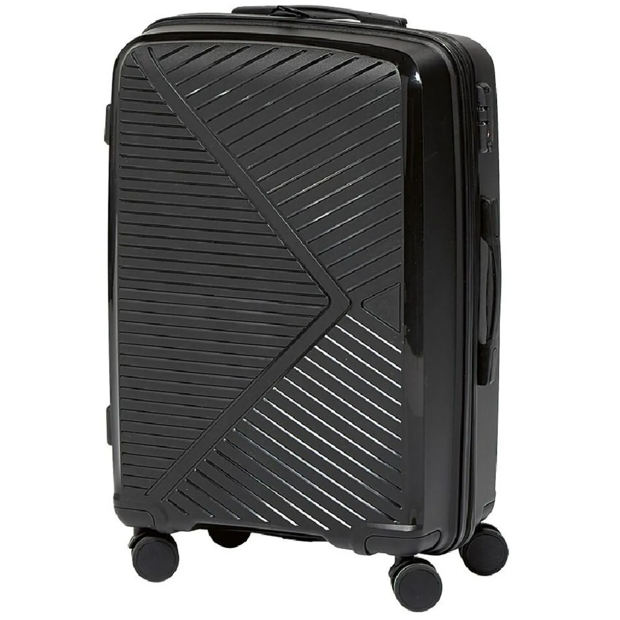 Valise sur roulettes noir H68 cm