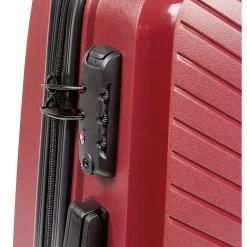 Valise sur roulettes rouge H56 cm