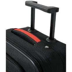 Valise trolley à roulette souple bleu marine L