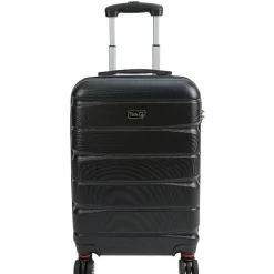 Valise trolley noir pvc
