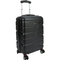 Valise trolley noir pvc