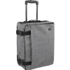 Valise trolley pliable grise et noire