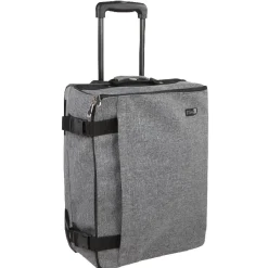 Valise trolley pliable grise et noire