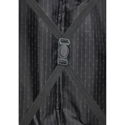 Valise trolley rectangulaire noire à roulettes