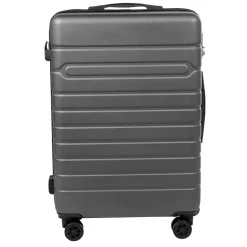 Valise trolley rigide 4 roues gris L. 60 cm