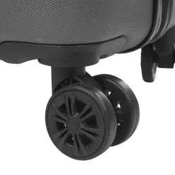 Valise trolley rigide 4 roues gris foncé L. 70 cm