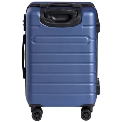 Valise trolley rigide 4 roues bleu marine L. 50 cm