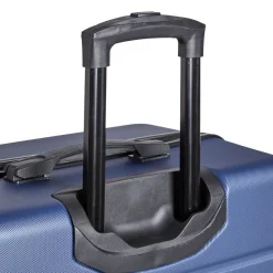 Valise trolley rigide 4 roues bleu marine L. 60 cm