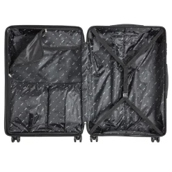 Valise trolley rigide 4 roues bleu marine L. 70 cm