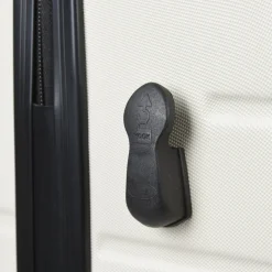 Valise trolley rigide 4 roues blanche 50cm