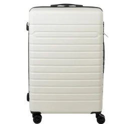 Valise trolley rigide 4 roues blanche 70cm