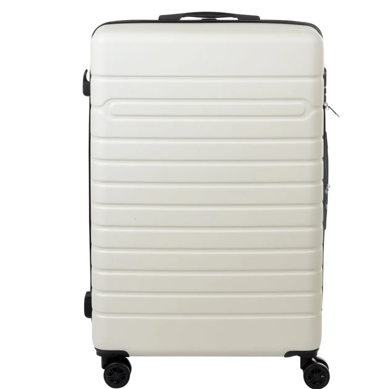 Valise trolley rigide 4 roues blanche 70cm