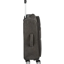Valise trolley souple 8 roues gris H50 cm