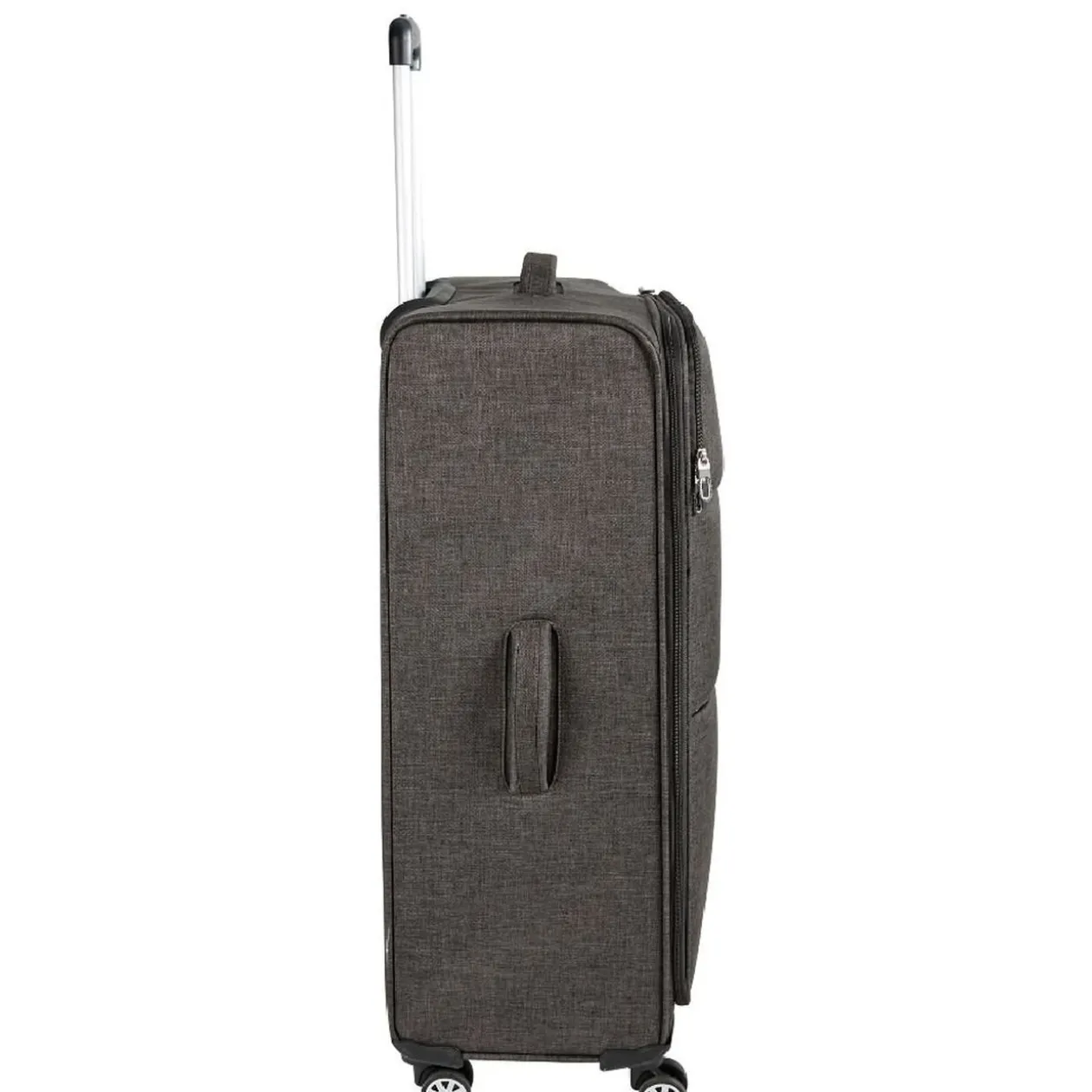 Valise trolley souple roues multidirectionnelles gris H70 cm
