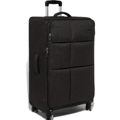 Valise trolley souple roues multidirectionnelles gris H70 cm