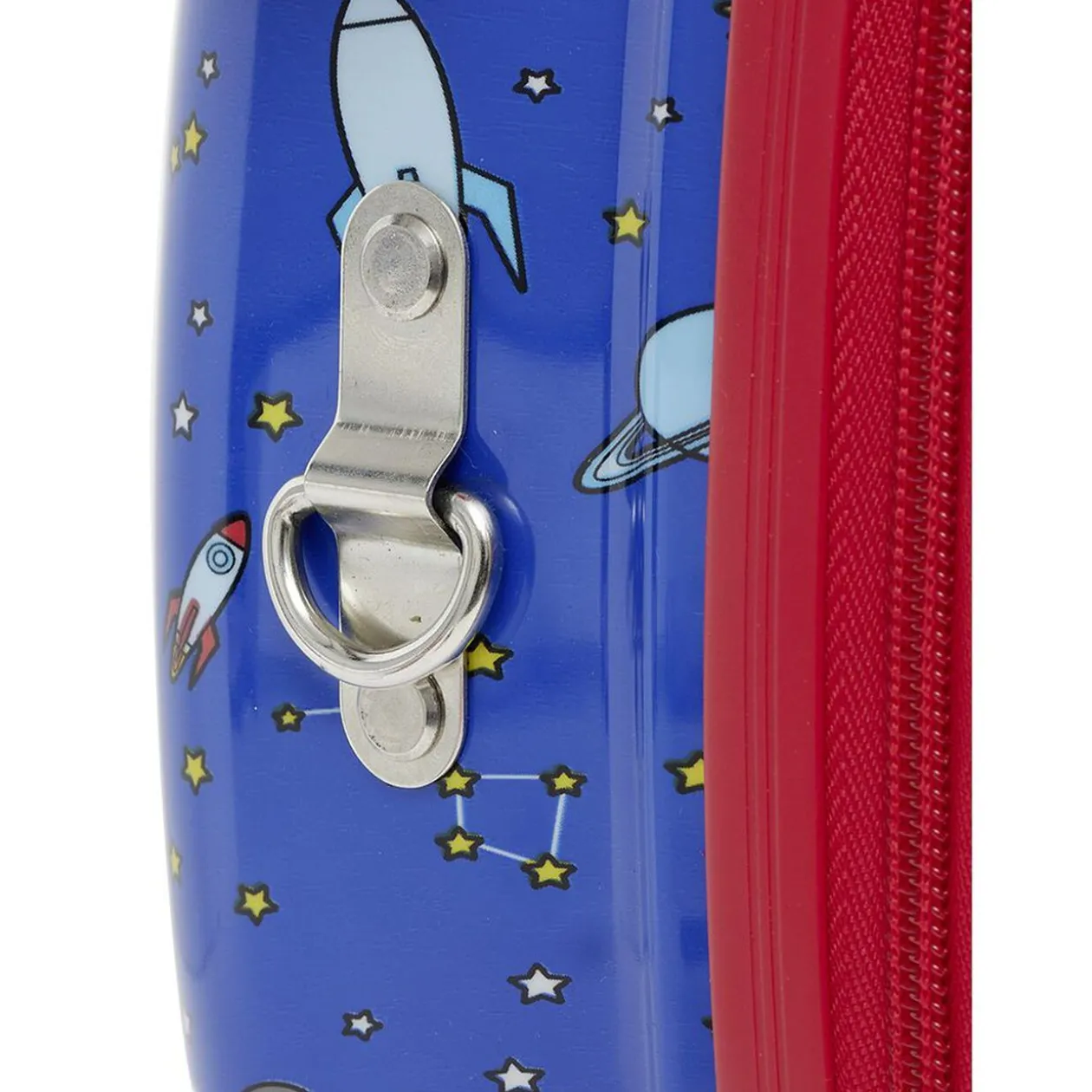 Valise trotteur enfant bleu 47x31xH23,5 cm